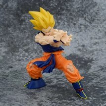 Anime Dragon Ball Z Son Goku Kamehameha Figure Super Saiyan Kakarotto 16... - £29.09 GBP