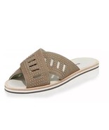 Women&#39;s Charles David Sneaky Studded Beige Leather Slide w/ BOX Size 10 - €46,42 EUR
