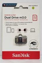 SanDisk - Ultra 32GB USB 3.0, Micro USB Flash Drive - Gray - £11.54 GBP