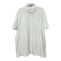Vineyard Vines Men White Cotton Button Short Sleeve Slim Fit Polo Shirt Size 2XL - £11.79 GBP