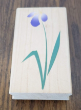 Hero Arts Artistic Iris F2438 Flower Wood Mounted Rubber Stamp - £4.66 GBP