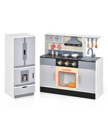 Wooden Chef Play Kitchen and Refrigerator with Realistic Range Hood and ... - $3,588.53 MXN