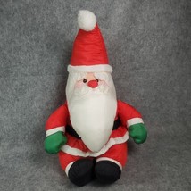 Santa Claus Plush 19 Inch Polyester Nylon Parachute ANCO Christmas 1992 Toy - £13.41 GBP