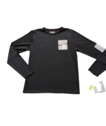 7 Seven Souls Boys T Shirt Sz 18 Long Sleeve Black Novelty Pocket NEW - $22.80 CAD