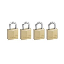 Master Lock 120EURQNOP 20mm Brass Padlocks Keyed Alike (Pack of 4)  - $38.00