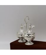 925Sterling silver tilak bowl, sindur bowl, kesar chandan  Prasad box su183 - $5,938.45 MXN