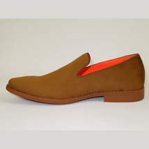Men Tayno Dressy Casual Soft Suede Comfortable Slip on Loafer #ALPHA S Camel image 5