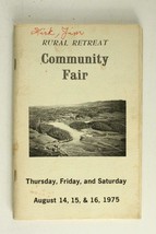Vintage Paper Souvenir Program Book Rural Retreat Virginia Community Fai... - $13.75
