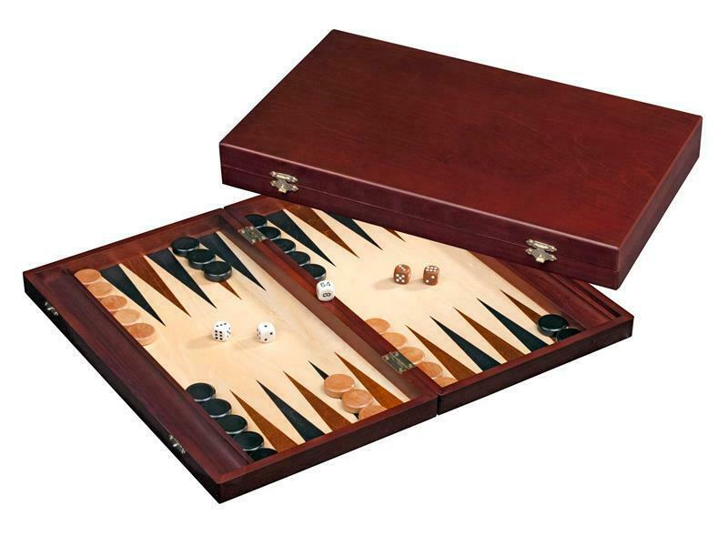 Primary image for Backgammon Lyon - 41 cm / 16" - Traditional Strategy Board game - Travel Backgam