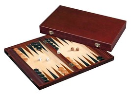 Backgammon Lyon - 41 cm / 16&quot; - Traditional Strategy Board game - Travel... - £38.81 GBP