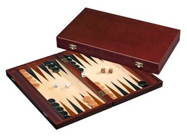 Backgammon Lyon - 41 cm / 16&quot; - Traditional Strategy Board game - Travel... - £38.10 GBP