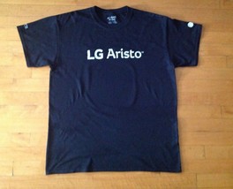 LG Aristo Metro PCS Men&#39;s Black Graphic T-shirt Size Large - £11.67 GBP