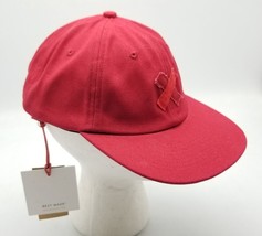 Duluth Trading BEST MADE Solid Red Canvas Leather Strapback Baseball Cap... - £20.58 GBP