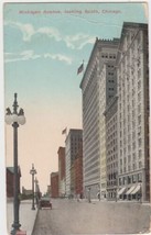 Michigan Avenue Looking South Chicago Illinois IL Postcard 1916 - $2.99