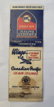 Canadian Pacific Airlines Air Lines Vintage Matchbook Advertising Canada Wings - £15.88 GBP