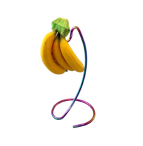Rainbow Banana Holder Stand Steel Fruit Rack Kitchen Counter Hanger Spac... - $16.78