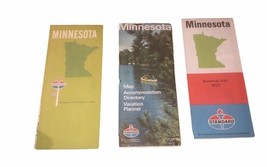 Standard Oil Minnesota 1970’s Travel Maps Vintage Set Of 3 - $12.04