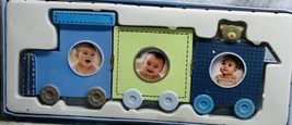 Stepping Stones Train Baby Photo Frame 4 Inches Tall - $39.48