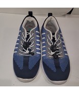 Apex A7100 Womens Size 7 EU 37 Wide Blue Athletic Diabetic Knit Walking ... - $34.78 CAD