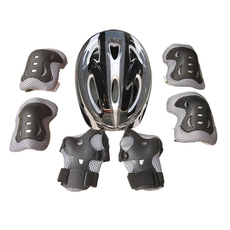7pcs/Set Kids Roller Skating Bicycle Helmet Knee Wrist Guard Elbow Pad Set For C - £82.62 GBP