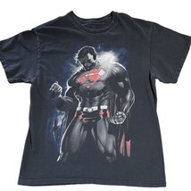 DC Comics Superman Tee Shirt M Medium Mens Crew Neck Short Sleeve Black ... - $11.99