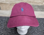 Polo Ralph Lauren Men’s Embroidered Chino Baseball Cap Maroon - One Size! - £14.46 GBP