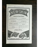 Vintage 1912 New-Skin Newskin Company Full Page Original Ad - £5.23 GBP