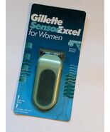 1996 Vintage Gillette Sensor Excel Women Green Razor Handle 1 Cartridge NEW - $44.68