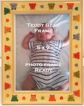 Baby Infant Childrens Teddy Bear 5x7 Table Top Photo Frame - £19.98 GBP
