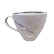 Tea Cup Johann Haviland Bavaria Germany Silver Wheat Trim Dishware Tableware Vtg - $6.99