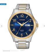 Citizen Men&#39;s Watch Blue Two Toned No Size Gold/Silver Band - €65,04 EUR