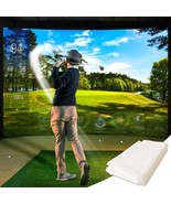 Golf Simulator Impact Screen [9&#39;8&#39;&#39; x 11&#39;5&#39;&#39;] - White Golf Impact Screen... - $764.96