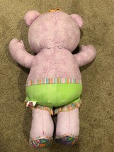 2005 Jakks Purple Doodle Bear Girl Plush Stuffed Animal - Drawn On Then Wash Off - £11.72 GBP