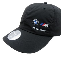 Puma BMW M Motorsport Black Baseball Cap Hat Adult One Size Fit NEW 0244... - $36.99