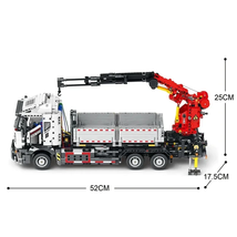 2328PCS Multifunctional Crane Truck Building Blocks Remote Control Engin... - £180.88 GBP