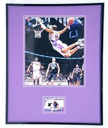Vince Carter 16x20 Framed Game Used Jersey &amp; Photo Display Toronto Rapto... - £62.12 GBP