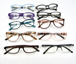 +1.50, LOT OF 10 Used Reading Glasses Readers Fashion Eyeglasses. 12/23 - $19.75