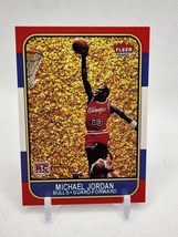 Michael Jordan Novelty Reprint Card Of The 1986 Fleer Rookie Chicago Bulls Card - £7.18 GBP