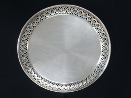 Vintage Tiffany &amp; Co Sterling Silver Round Tray 12&quot; Diameter 685 Grams - £1,494.35 GBP