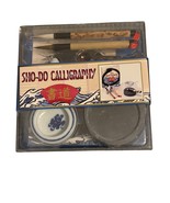 Sho-Do Calligraphy Set Brushes Ink Stone Ink Dish &amp; Paperweight Set New - $181.07 MXN