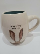 Magenta Bunny Rabbit Ears Some Bunny Loves Me Coffee Mug New - £13.44 GBP