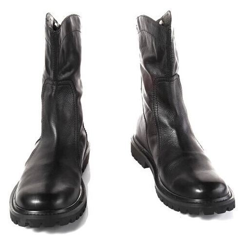 NEW  Handmade Men Black Back Zip Up Boots, Men Military Style Boot, Mens Boots
