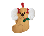 11" VINTAGE 1980's DAKIN TAN KOALA BEAR CHRISTMAS STOCKING STUFFED ANIMA... - $33.25