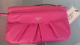 NWT Juicy Couture Pink Gold Beauty Cosmetic Bag Wristlet - £31.47 GBP