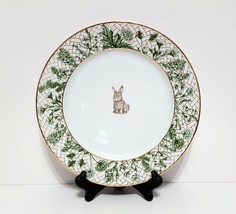 NEW RARE Williams Sonoma Garden Lattice Bunny Dinner Plate 10 1/2&quot; Porce... - $49.99