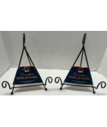 Decorative Display Black Iron Easel Stand NEW Set of 2 - $13.56 CAD