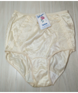 Velrose vintage NWT Antron nylon lace briefs underwear sz 5 beige/ivory ... - $19.79