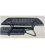 Outdoor patio furniture coffee table Elisabeth garden cast aluminum Deco... - $6,791.29 MXN