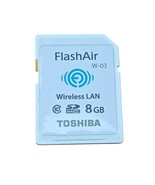 Used Toshiba FlashAir 8GB Wireless LAN Wi-Fi SD Card SDHC Class 10 W-03 - $31.67