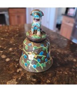 Vintage Ornate Miniature Chinese Enamel Bell Foo Dog Finial READ - $1,044.42 MXN